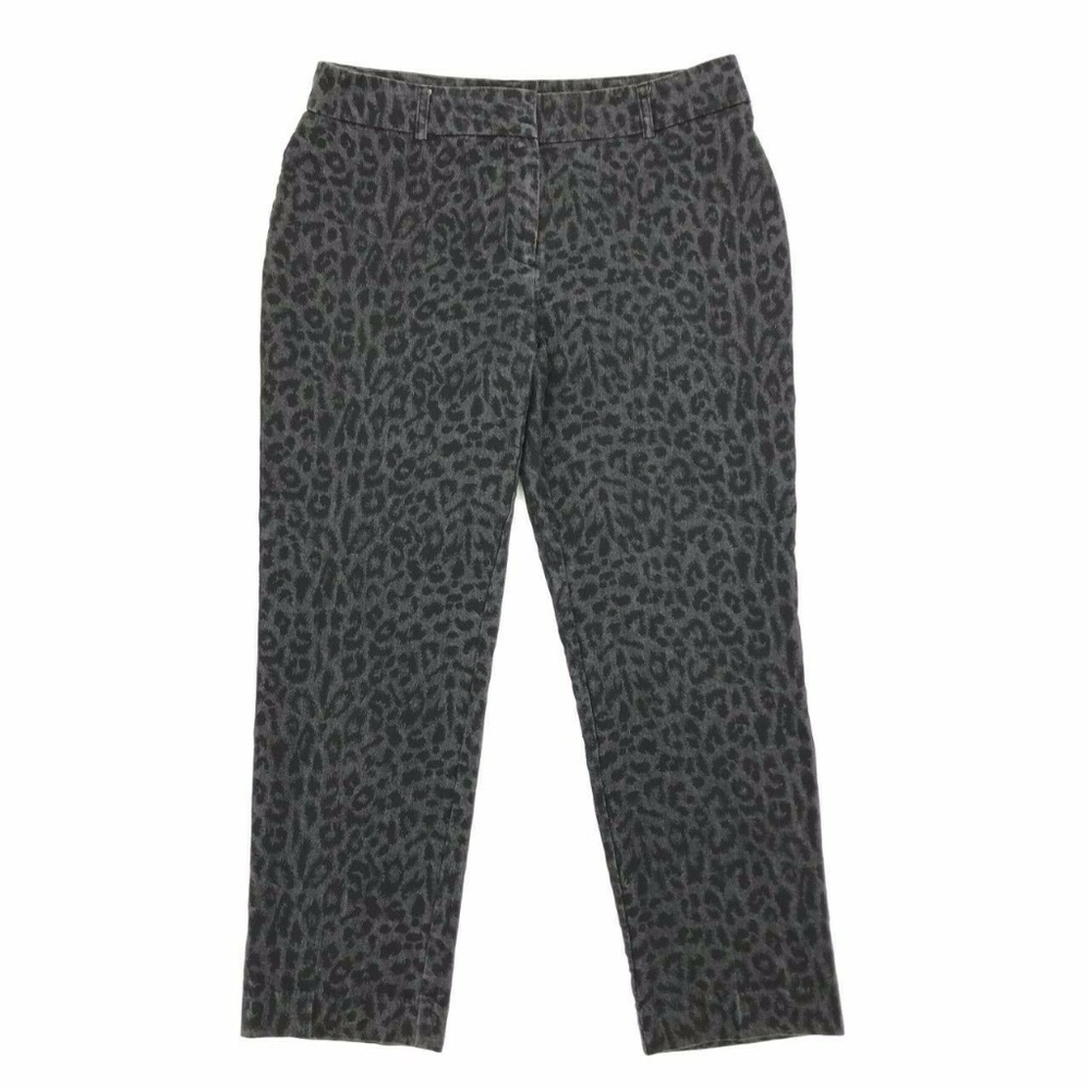 Chico's Cheetah Print Cropped Capri Jeans Sz 0.5/6 - Picture 1 of 4